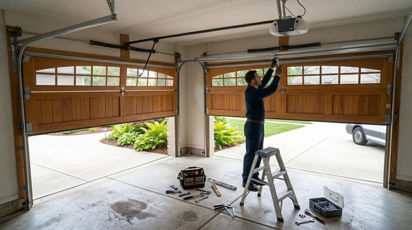 Garage door work by Cypress Garage Door Pros in Cypress, TX