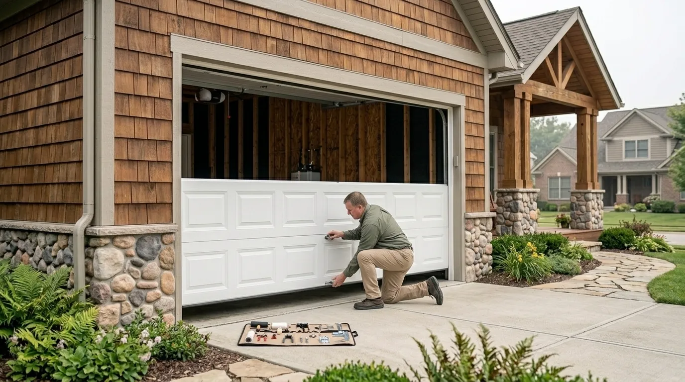 Who Does the Work - Cypress, TX garage door work