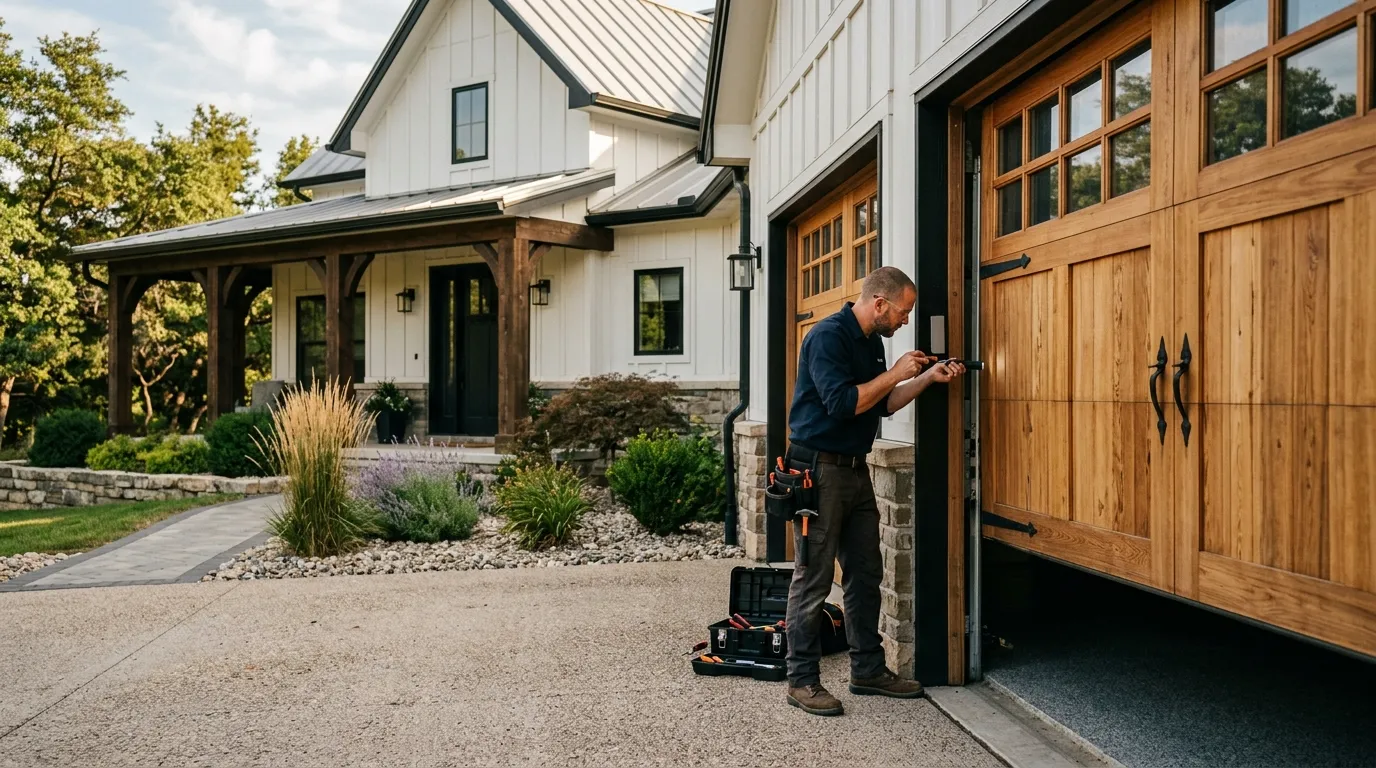 Garage door service in Cypress, TX